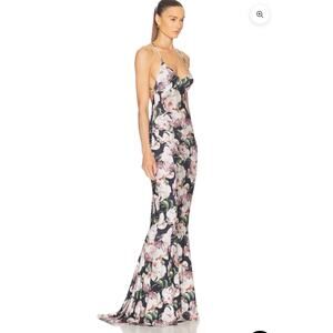 Norma Kamali Low Back Slip Fishtail Gown Long Dress Style KK1253PL137670 XS/34